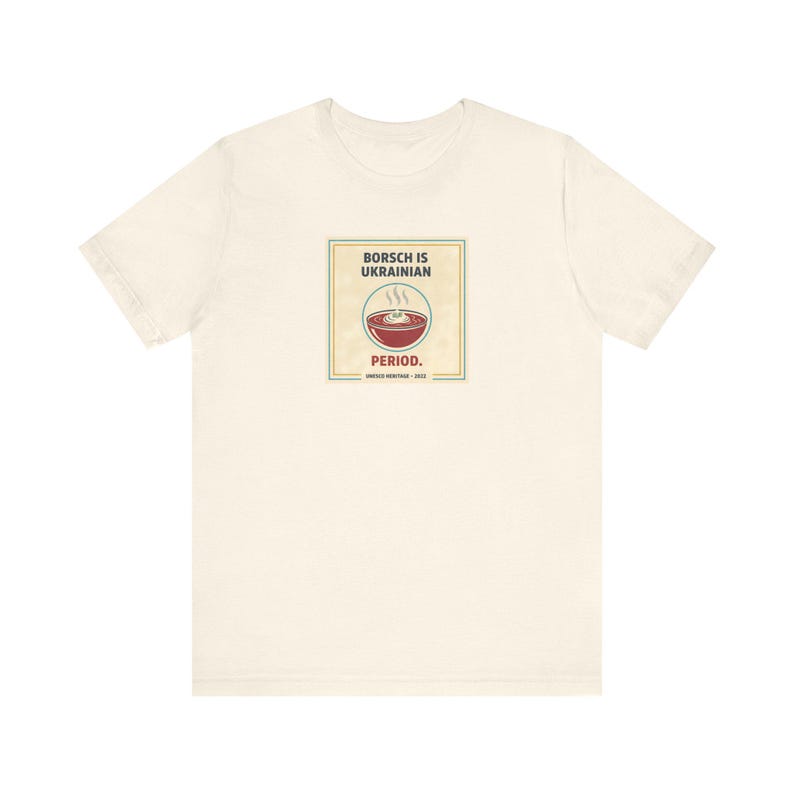 Camiseta de borscht ucraniano / Camiseta de período ucraniano / Regalo divertido para los amantes de la comida ucraniana / Slava Ukraini Diaspora imagen 3