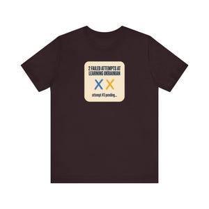 2 Failed Attempts at Learning Ukrainian T-Shirt, Funny Ukrainian Language Learner Tee, Diaspora Heritage Gift, Unisex Mova Shirt image 12
