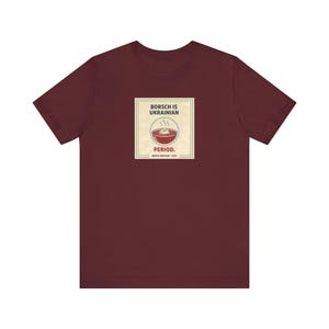 Camiseta de borscht ucraniano / Camiseta de período ucraniano / Regalo divertido para los amantes de la comida ucraniana / Slava Ukraini Diaspora imagen 11
