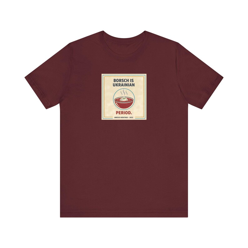 Camiseta de borscht ucraniano / Camiseta de período ucraniano / Regalo divertido para los amantes de la comida ucraniana / Slava Ukraini Diaspora imagen 11