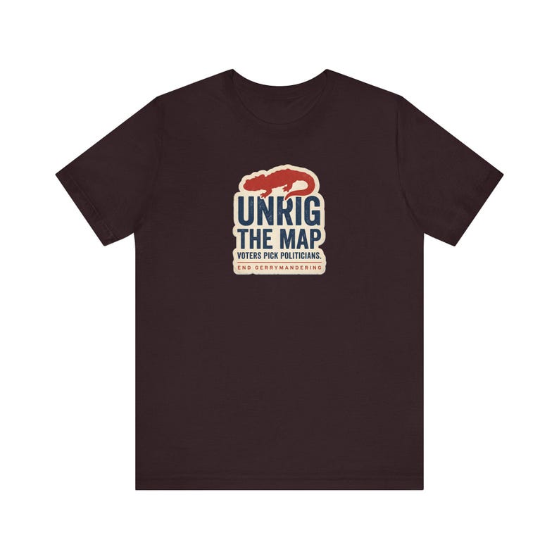 Unrig The Map Shirt | End Gerrymandering Tee | Fair Maps Voting Rights Activist Gift image 10