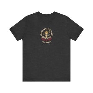 Knowledge Outlives the Match Tee | Dark Academia Book Candle T-Shirt | Banned Books Reader Gift Shirt image 6