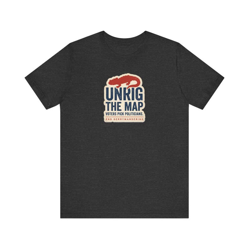 Unrig The Map Shirt | End Gerrymandering Tee | Fair Maps Voting Rights Activist Gift image 6