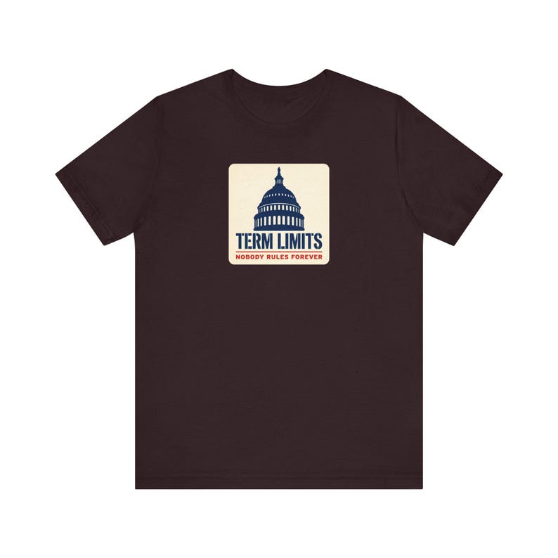 Term Limits T-Shirt | Capitol Dome Nobody Rules Forever Tee | Anti Incumbent Voter Gift Shirt image 10