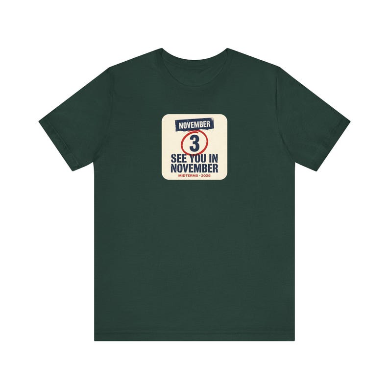 See You In November Tee | Midterms 2026 Get Out The Vote Shirt | Pro Democracy Voter Gift image 4