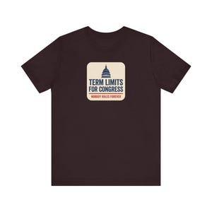 Term Limits for Congress Tee | Navy Capitol Dome Anti Incumbent Shirt | Bipartisan Government Reform Gift image 10