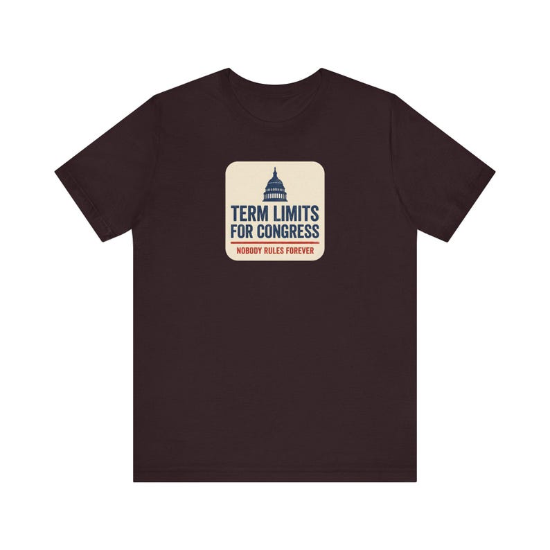 Term Limits for Congress Tee | Navy Capitol Dome Anti Incumbent Shirt | Bipartisan Government Reform Gift image 10