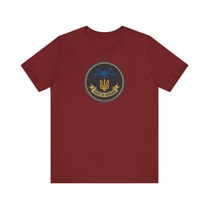 ウクライナ製ドローン士気向上パッチTシャツ｜FPVクワッドコプタートライデントTシャツ｜ウクライナ製ミリタリーギフト（男性向け） 画像 12