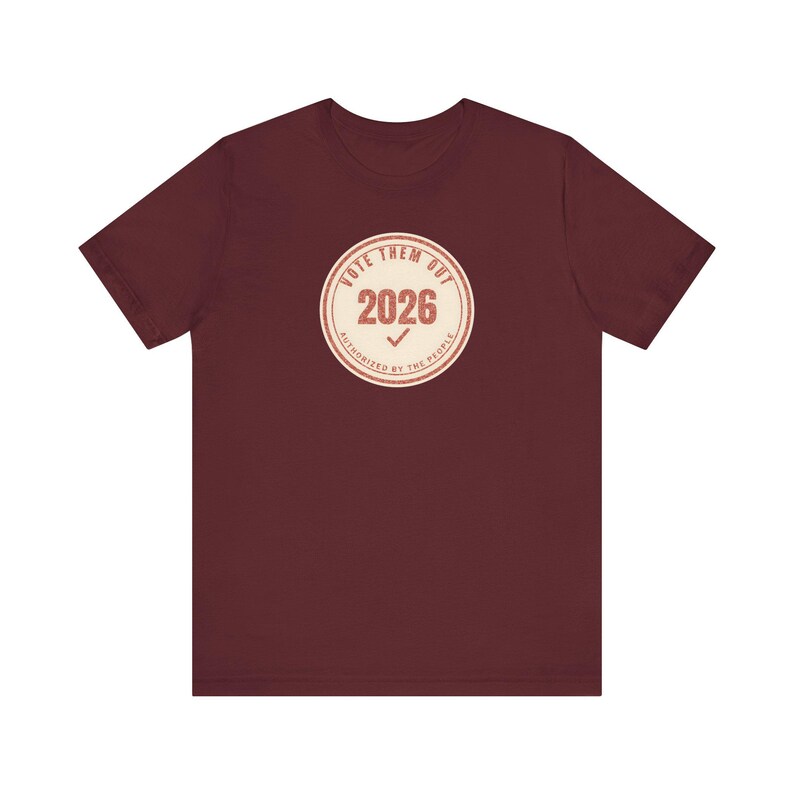 Vote Them Out 2026 Tee | Red Protest Stamp Midterms T-Shirt | Get Out The Vote Gift for Voters image 10