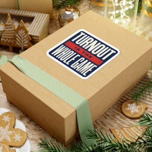 Turnout Is The Whole Game Sticker | Vote 2026 Midterms Decal | Get Out The Vote Organizer Gift image 6