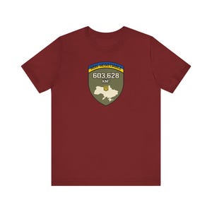 Non-Negotiable Ukraine T-Shirt, 603,628 KM Map Shield Tee, Stand With Ukraine Crimea is Ukraine Territorial Integrity Unisex Shirt image 10
