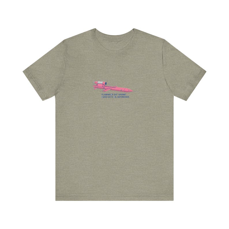 Ukraine Flamingo Missile Tee | Pink FP-5 Cruise Missile Shirt | Ukrainian Military Humor | Slava Ukraini Gift image 5