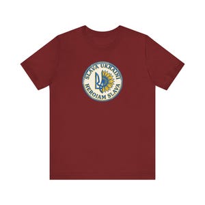 Slava Ukraini T-Shirt | Ukrainian Trident Sunflower Tee | Heroiam Slava Shirt | Stand With Ukraine Gift image 11