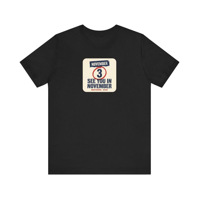 See You In November Tee | Midterms 2026 Get Out The Vote Shirt | Pro Democracy Voter Gift image 1