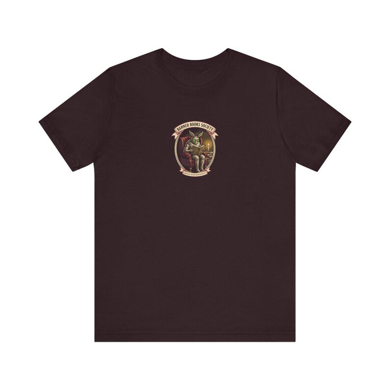 Banned Books Society Mothman Tee | Dark Academia Bookish Shirt | Anti Censorship Reading Gift | Cryptid Book Club Graphic Tee image 10