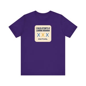 3 Failed Attempts at Learning Ukrainian T-Shirt, Funny Ukrainian Language Learner Tee, Diaspora Heritage Gift, Unisex Mova Shirt image 9