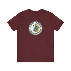 Slava Ukraini T-Shirt | Ukrainian Trident Sunflower Tee | Heroiam Slava Shirt | Stand With Ukraine Gift image 10