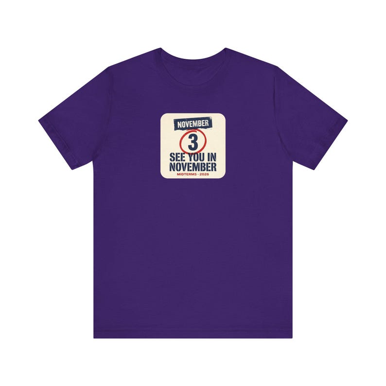 See You In November Tee | Midterms 2026 Get Out The Vote Shirt | Pro Democracy Voter Gift image 8