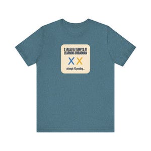 2 Failed Attempts at Learning Ukrainian T-Shirt, Funny Ukrainian Language Learner Tee, Diaspora Heritage Gift, Unisex Mova Shirt image 6