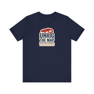 Unrig The Map Shirt | End Gerrymandering Tee | Fair Maps Voting Rights Activist Gift image 7