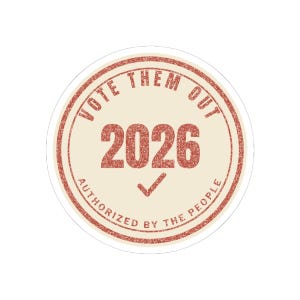 Vote Them Out 2026 Sticker | Get Out the Vote Midterms Decal | Protest Voter Gift Anti Incumbent Democracy image 4
