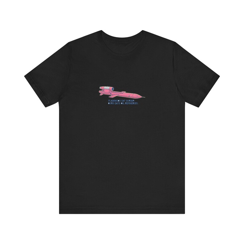 Ukraine Flamingo Missile Tee | Pink FP-5 Cruise Missile Shirt | Ukrainian Military Humor | Slava Ukraini Gift image 3