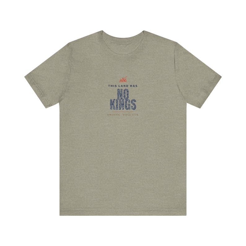 This Land Has No Kings Vintage Protest Unisex Tee image 5