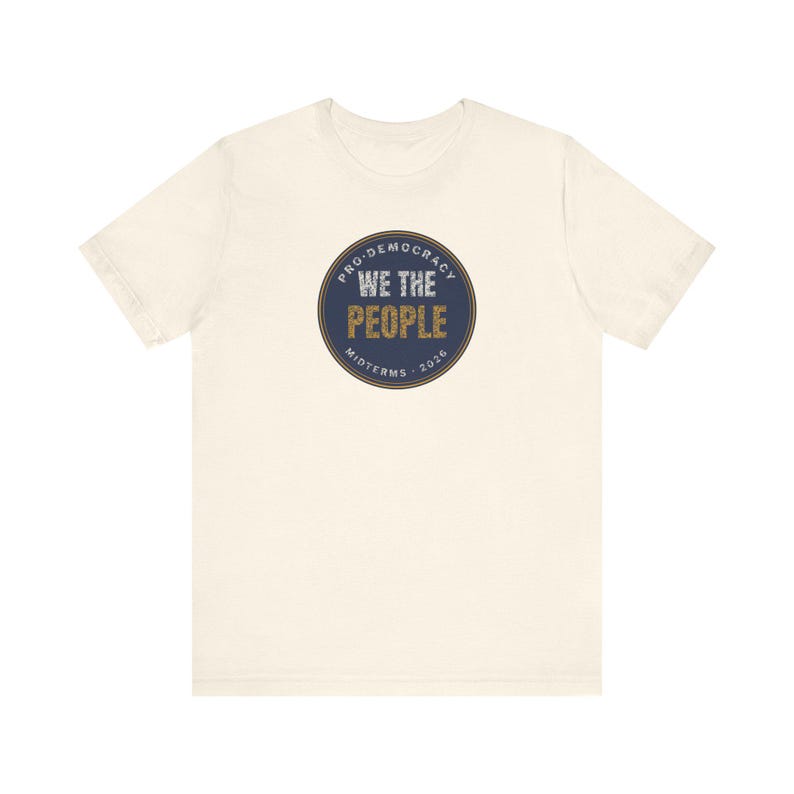 We The People Tee | Pro Democracy Midterms 2026 Shirt | Constitution Voter Gift image 3