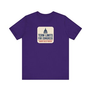 Term Limits for Congress Tee | Navy Capitol Dome Anti Incumbent Shirt | Bipartisan Government Reform Gift image 8