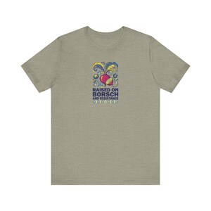 Raised on Borsch and Resistance Shirt, Ukrainian Heritage Tee, Folk Art Beet Graphic, Diaspora Pride Gift image 4