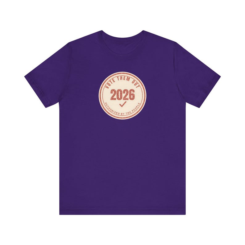 Vote Them Out 2026 Tee | Red Protest Stamp Midterms T-Shirt | Get Out The Vote Gift for Voters image 9