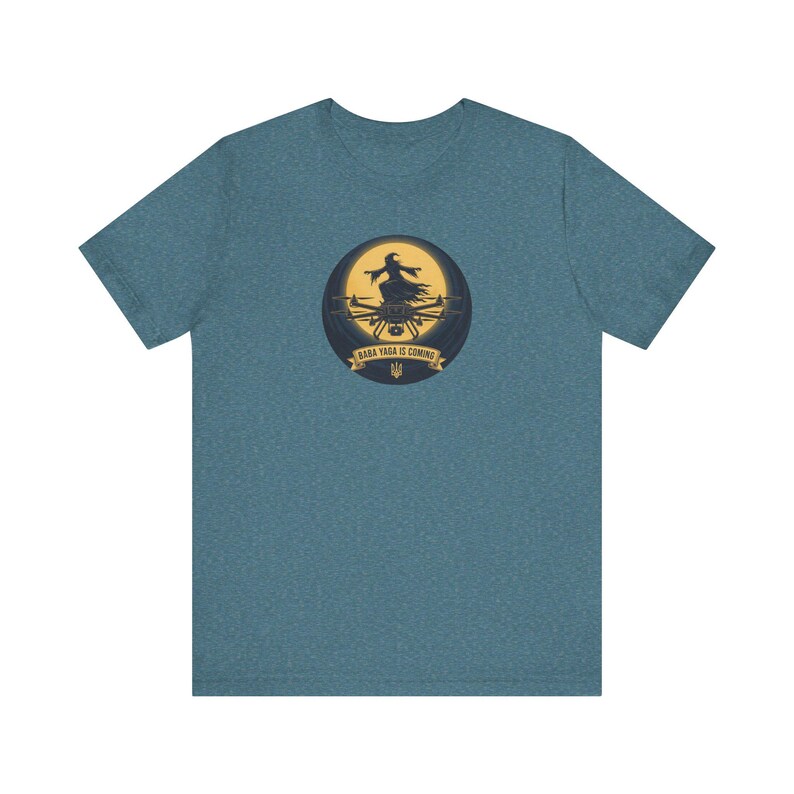 Baba Yaga Drone T-shirt | Oekraïne Nachtbommenwerper Folklore Heks Shirt | Slava Ukraini Cadeau afbeelding 7