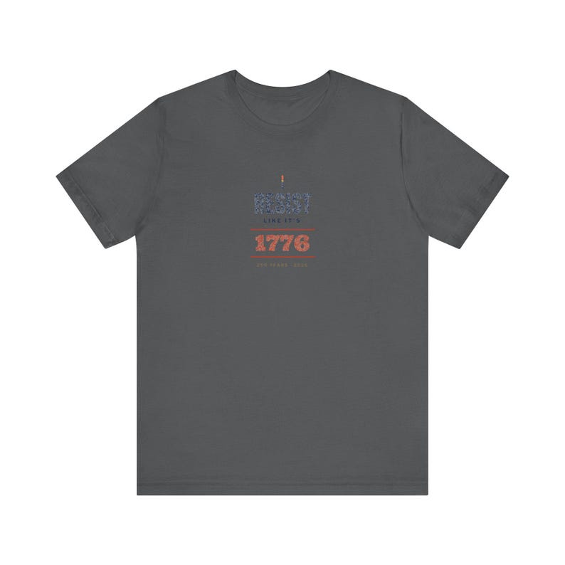 „Widerstand leisten wie 1776“-T-Shirt | Protest-T-Shirt zum 250. Jahrestag der Amerikanischen Revolution | Geschenk für Demokratie-Fans Bild 9