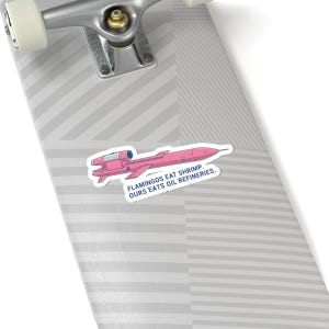 Ukrainian Flamingo Missile Sticker, FP-5 Pink Cruise Missile Decal, Funny Ukraine Military Humor Sticker, Stand With Ukraine Laptop Decal image 8