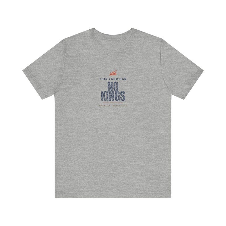 This Land Has No Kings Vintage Protest Unisex Tee image 8