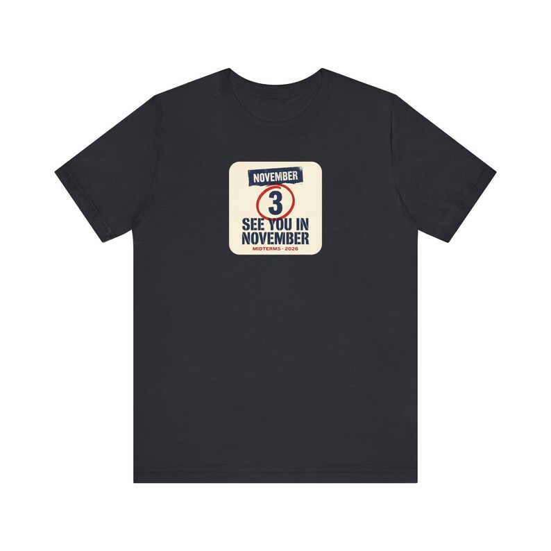 See You In November Tee | Midterms 2026 Get Out The Vote Shirt | Pro Democracy Voter Gift image 2