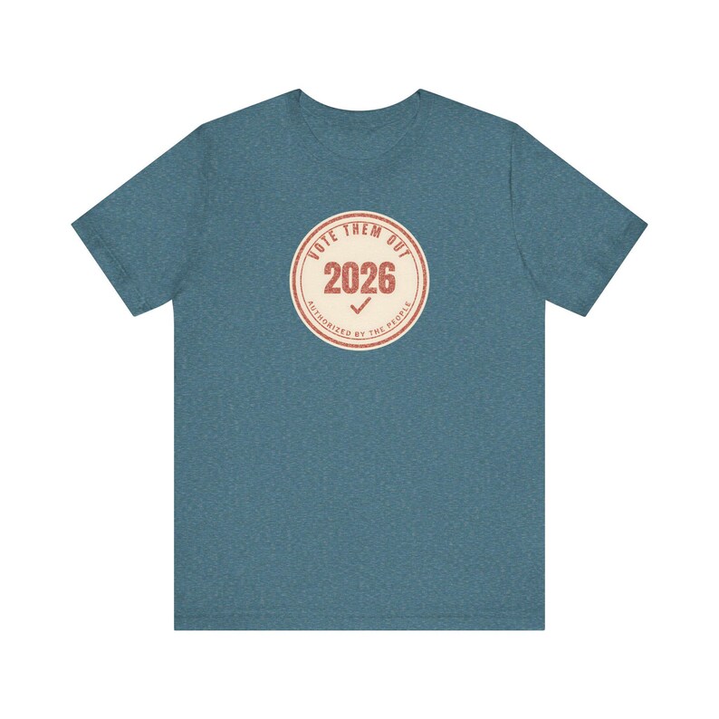 Vote Them Out 2026 Tee | Red Protest Stamp Midterms T-Shirt | Get Out The Vote Gift for Voters image 6