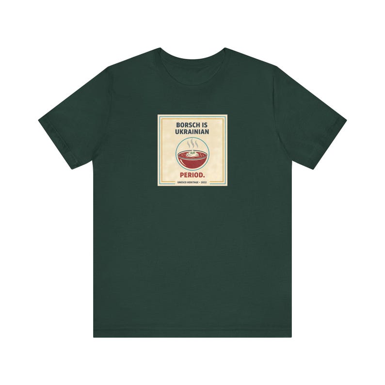 Camiseta de borscht ucraniano / Camiseta de período ucraniano / Regalo divertido para los amantes de la comida ucraniana / Slava Ukraini Diaspora imagen 5