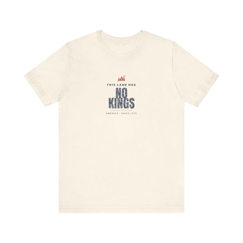 This Land Has No Kings Vintage Protest Unisex Tee image 4