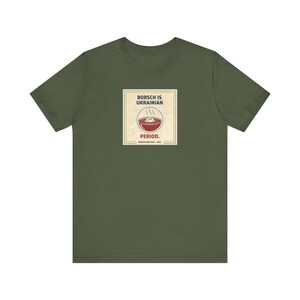 Camiseta de borscht ucraniano / Camiseta de período ucraniano / Regalo divertido para los amantes de la comida ucraniana / Slava Ukraini Diaspora imagen 4