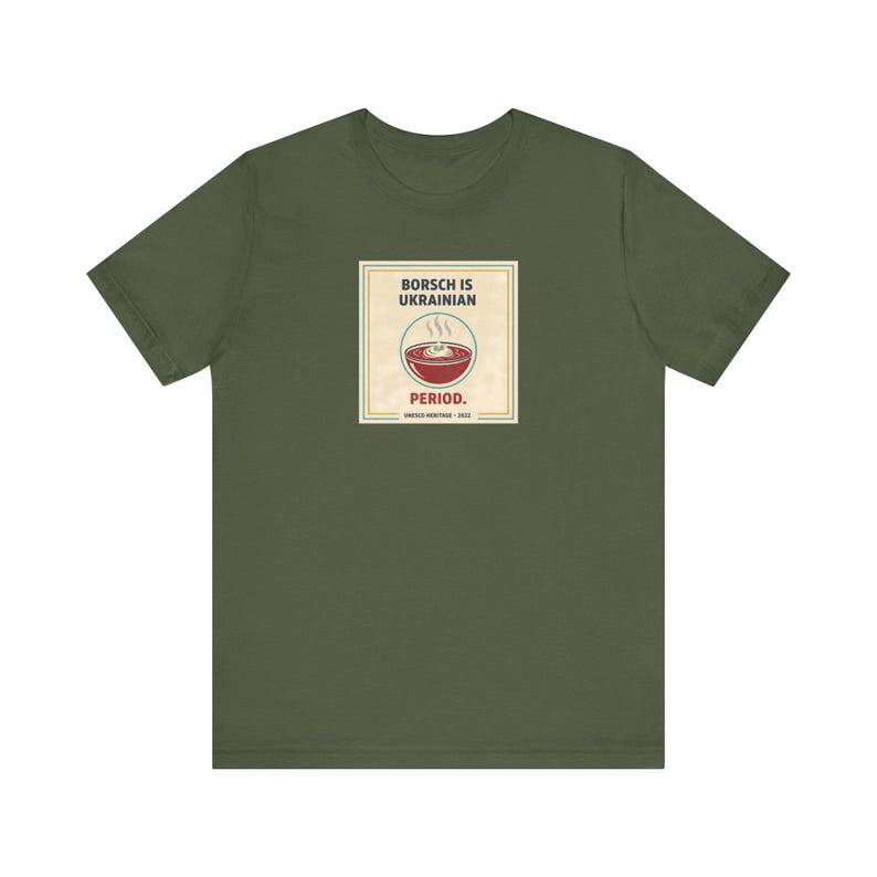 Camiseta de borscht ucraniano / Camiseta de período ucraniano / Regalo divertido para los amantes de la comida ucraniana / Slava Ukraini Diaspora imagen 4