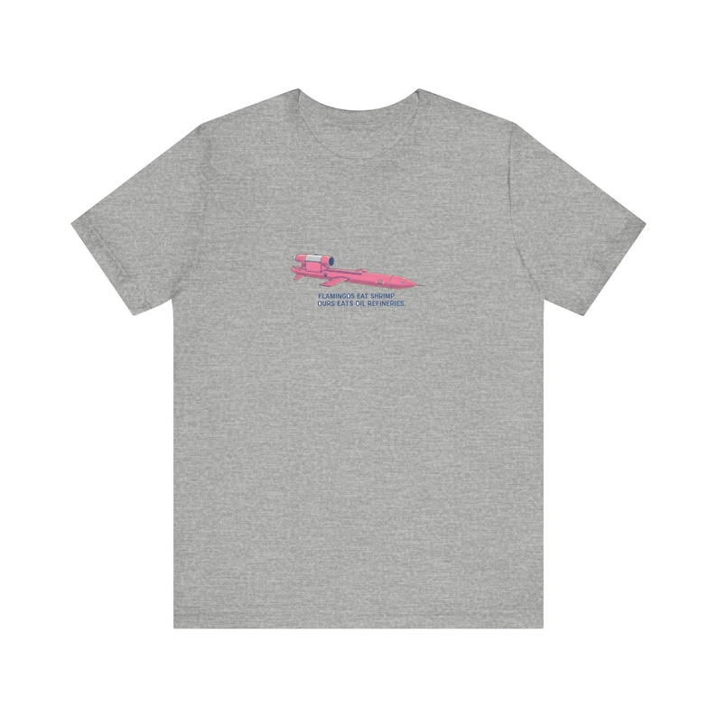 Ukraine Flamingo Missile Tee | Pink FP-5 Cruise Missile Shirt | Ukrainian Military Humor | Slava Ukraini Gift image 8