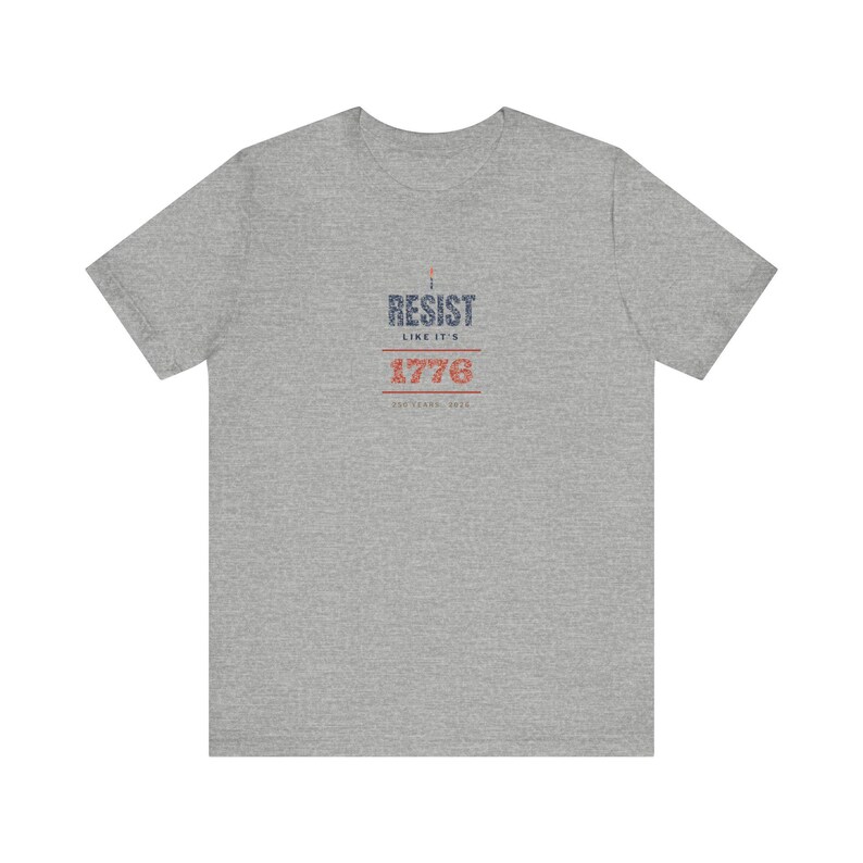 „Widerstand leisten wie 1776“-T-Shirt | Protest-T-Shirt zum 250. Jahrestag der Amerikanischen Revolution | Geschenk für Demokratie-Fans Bild 8