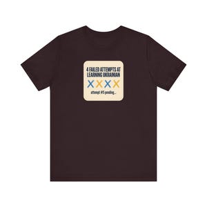 4 Failed Attempts at Learning Ukrainian T-Shirt, Funny Ukrainian Language Learner Tee, Diaspora Heritage Gift, Unisex Mova Shirt image 12