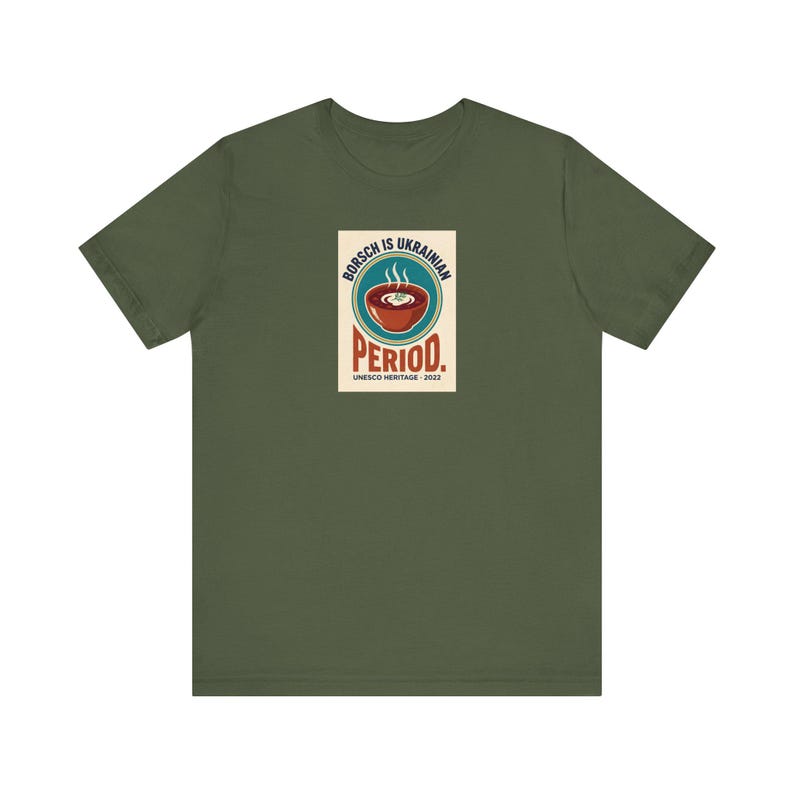 Ukrainian Borscht Tee | Borsch Is Ukrainian Period Shirt | Funny Ukrainian Food Pride Gift | Slava Ukraini Diaspora image 4