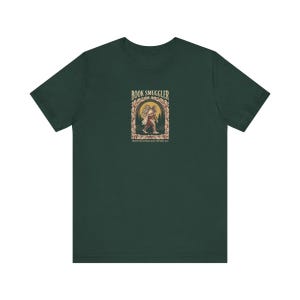 Book Smuggler Bigfoot Tee | Banned Books Shirt | Funny Cryptid Reading Gift | Dark Academia Sasquatch Graphic Tee image 4