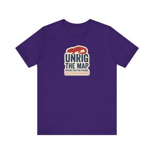 Unrig The Map Shirt | End Gerrymandering Tee | Fair Maps Voting Rights Activist Gift image 8