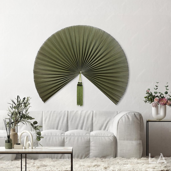 Handmade bamboo wall decoration fan, boho bamboo wall decoration, headboard decoration