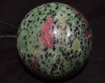 Ruby Zoisite Sphere, UV Reactive