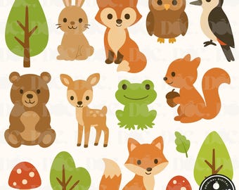 Woodland Animals SVG Set: Forest Friends Clipart for Cricut & Silhouette